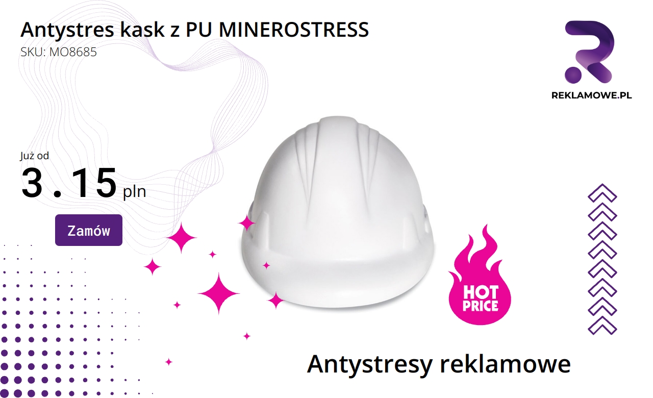 Antystresowy kask z PU MINEROSTRESS