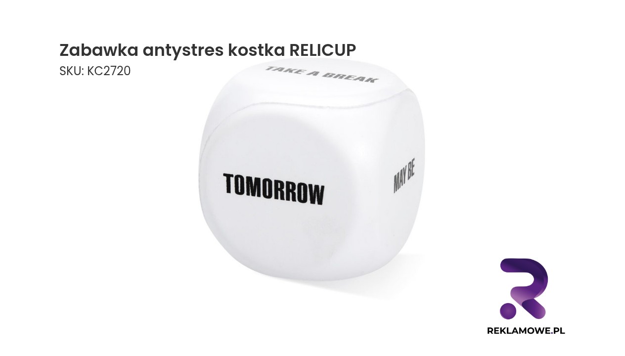 Zabawka antystresowa w kształcie kostki marki RELICUP