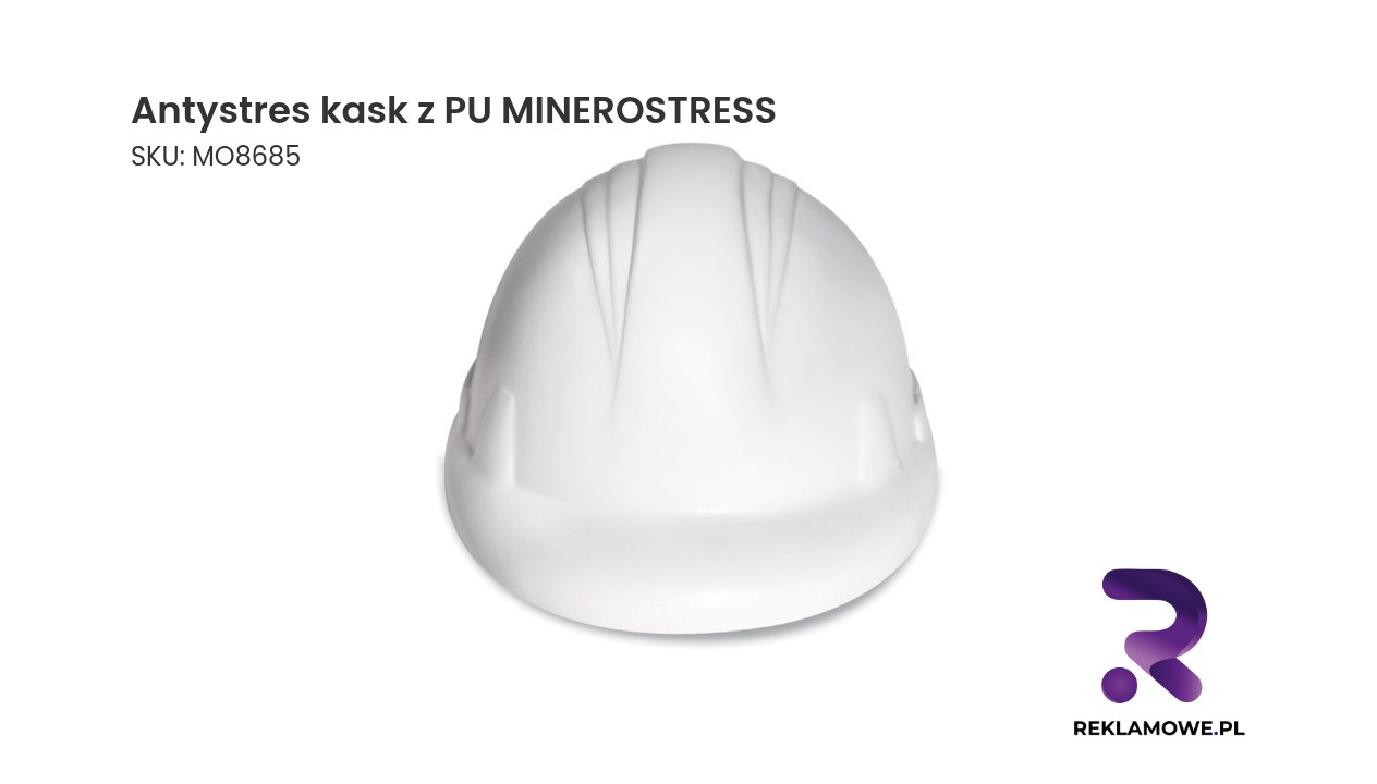 Antystres kask z PU MINEROSTRESS - piłeczka antystresowa w kształcie kasku