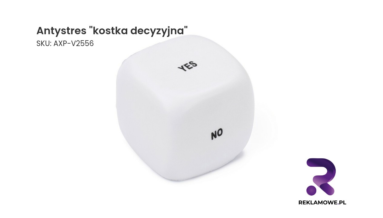 Antystresowa kostka decyzyjna do rzucania