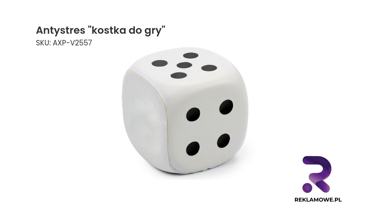 Antystres w kształcie kostki do gry