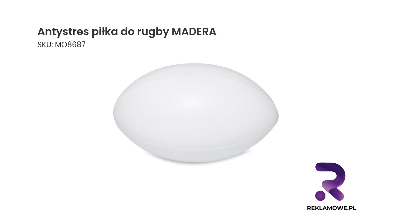 Antystres piłka do rugby MADERA