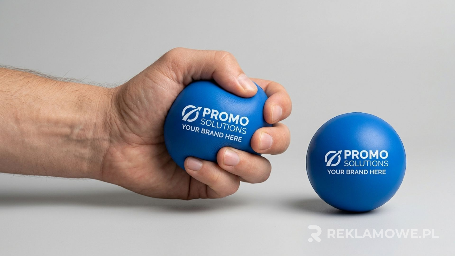 Antystres reklamowy na targach przyciągający uwagę odwiedzających
