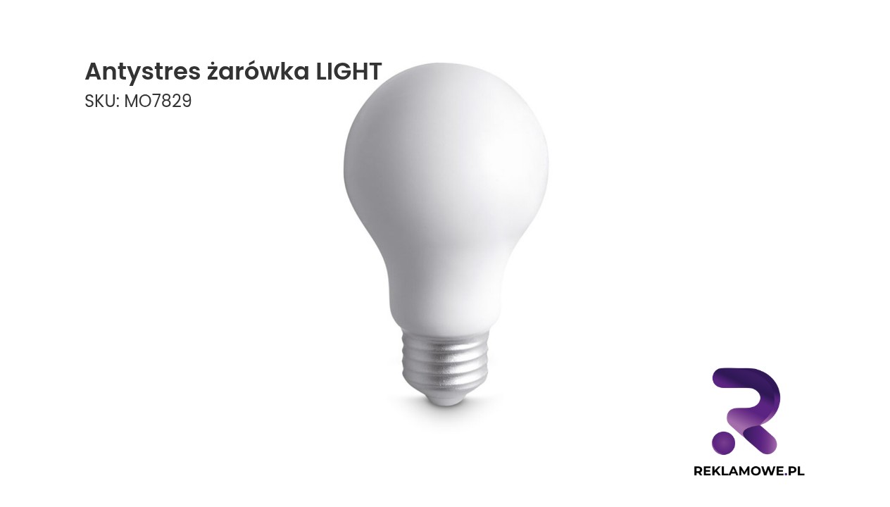 Antystres w kształcie żarówki model LIGHT