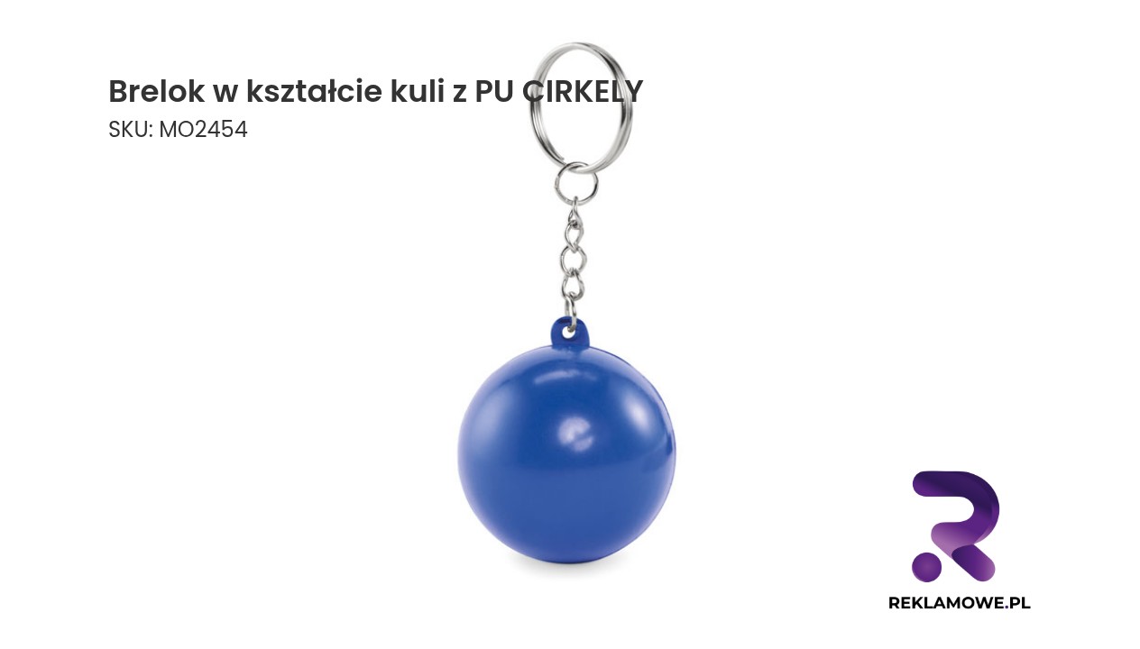 Brelok w kształcie kuli z PU CIRKELY – stylowy brelok do kluczy