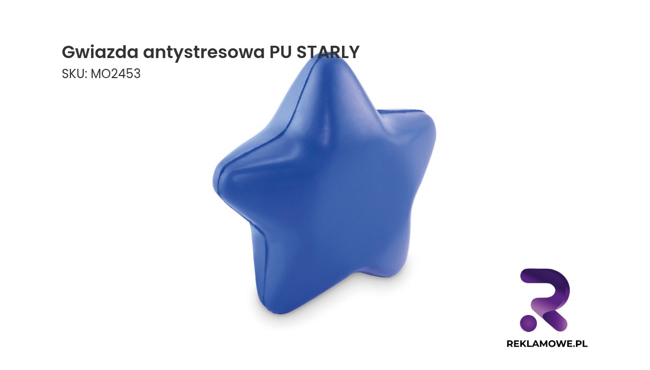 Gwiazda antystresowa PU STARLY – miękka piłeczka antystresowa w kształcie gwiazdy